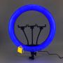Кільцева RGB LED лампа 36 см зі штативом 2 метри (кільцеве світло) для селфі / фото / відео / інстаграма / тик струму / візажиста (1678)