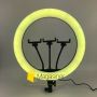 Кільцева RGB LED лампа 36 см зі штативом 2 метри (кільцеве світло) для селфі / фото / відео / інстаграма / тик струму / візажиста (1678)