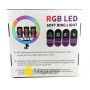 Кільцева RGB LED лампа 36 см зі штативом 2 метри (кільцеве світло) для селфі / фото / відео / інстаграма / тик струму / візажиста (1678)