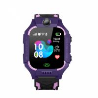 Детские смарт часы Baby Smart Watch Q6 с камерой GPS трекером фиолетовые