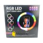 Кільцева RGB LED лампа 30 см зі штативом 2 метри (кільцеве світло) для селфі / фото / відео / інстаграма / тик струму / візажиста (1722-tg)
