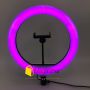 Кільцева RGB LED лампа 30 см зі штативом 2 метри (кільцеве світло) для селфі / фото / відео / інстаграма / тик струму / візажиста (1722-tg)