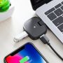 Usb хаб разветвитель концентратор удлинитель USB hub HOCO Type-C OTG to 3USB HB11 Черный