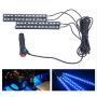 Автомобильная водонепроницаемая светодиодная RGB LED подсветка в салон на 4 ленты от прикуривателя с пультом (1868)