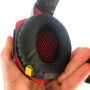 Игровые наушники Kotion Each G2000 с микрофоном и подсветкой геймерские наушники Red