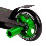 Самокат трюковый с алюминиевыми колесами 2 пеги в комплекте Best Scooter черный с зеленым (1889-86380)