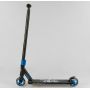 Самокат трюковый с алюминиевыми колесами 2 пеги в комплекте Best Scooter черный с синим (1890-86380)