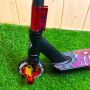 Самокат для трюков Best Scooter колеса алюминий 110 мм с пегами (черный с красным)