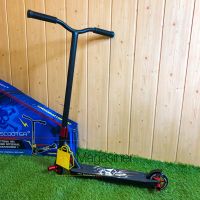 Самокат трюковый с алюминиевыми колесами 2 пеги в комплекте Best Scooter красный (DIMSA-028-1N), Черный с красным