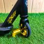 Самокат трюковый с алюминиевыми колесами 2 пеги в комплекте Best Scooter золотой (DIMSA-029-1N), Черный с золотым