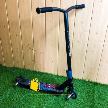 Самокат для трюков Best Scooter колеса алюминий 110 мм с пегами (синий с серым)