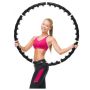 Массажный обруч Pro Massaging Hoop хула хуп тренажер для похудения с магнитными вставками Black (S0003)
