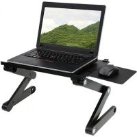 Столик трансформер для ноутбука Laptop Table T8 подставка портативная с вентилятором