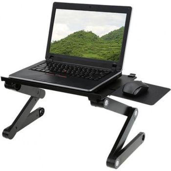 Столик трансформер для ноутбука Laptop Table T8 подставка портативная с вентилятором
