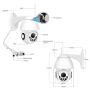 Вулична камера відеоспостереження IP Wi-Fi camera UKC (1080p, нічна зйомка, датчик руху, вологозахист IP66)