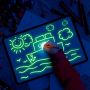 Набор для рисования в темноте Рисуй светом A5 набор для творчества с ручкой 15х21 см
