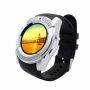 Умные смарт часы с функцией фитнес браслета Smart watch V8 мужские сенсорные спортивные часы Black/Silver