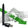 USB WiFi Адаптер Pix-Link 150 Мбит/сек 2.4 GHz LV-UW10 антенна усиления сигнала 