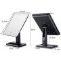 Косметическое настольное зеркало для макияжа с подсветкой 16 LED Touch Mirror сенсорное гримерное черное