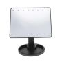 Косметическое настольное зеркало для макияжа с подсветкой 16 LED Touch Mirror сенсорное гримерное черное