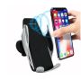 Автомобильный держатель для телефона Smart Sensor S5 с беспроводной зарядкой в машину 
