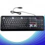 Игровая клавиатура с подсветкой RIAS M300 проводная геймерская keyboard для ПК Черная