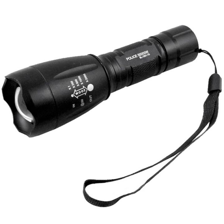 Мощный тактический фонарь Bailong Police BL-1891-T6 50000W аккумуляторный  6800 mAh