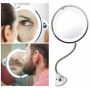 Гибкое косметическое настольное зеркало для макияжа с подсветкой  Ultra Flexible Mirror с увеличением 10X сенсорное гримерное