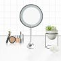 Гибкое косметическое настольное зеркало для макияжа с подсветкой  Ultra Flexible Mirror с увеличением 10X сенсорное гримерное