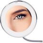 Гибкое косметическое настольное зеркало для макияжа с подсветкой  Ultra Flexible Mirror с увеличением 10X сенсорное гримерное