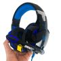 Игровые наушники Kotion Each G2000 с микрофоном и подсветкой геймерские наушники Blue