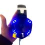 Игровые наушники Kotion Each G2000 с микрофоном и подсветкой геймерские наушники Blue