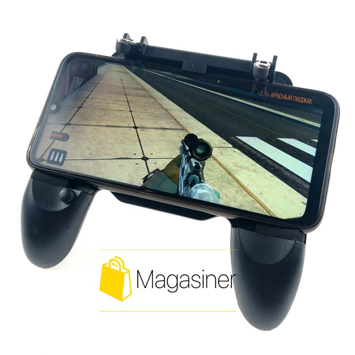Игровой геймпад для телефона с триггерами для смартфона Mobile Game Controller W10 пубг мобайл пабг pubg mobile (889)