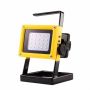 Мощный LED прожектор переносной Bailong BL-204 с ручкой для переноски и аккумулятором влагозащищенный 100 Вт
