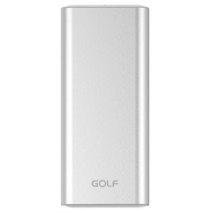 Портативный Power Bank GOLF G68 Alloy 10000 мАч внешний аккумулятор павербанк серый